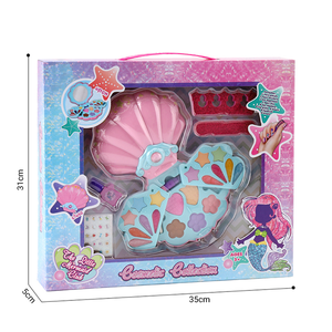 Nouveautés Jouets Coffret à poudre à 2 niveaux Ensemble <span class=keywords><strong>de</strong></span> cosmétiques pour enfants Juguetes Para <span class=keywords><strong>Nina</strong></span> Ensemble <span class=keywords><strong>de</strong></span> maquillage en plastique <span class=keywords><strong>de</strong></span> sécurité Jouets pour adolescentes - Product Image 6