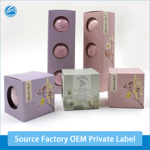 Juego de bombas de baño de burbujas relajantes personalizables OEM más vendidas 100% ingredientes naturales Fizzies de baño revitalizantes - Product Image 2