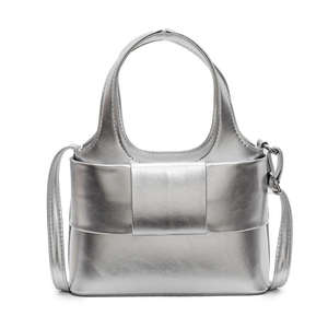 Sac fourre-tout pliable en PU grande capacité pour femme, style tricoté, par un créateur de mode - Product Image 5