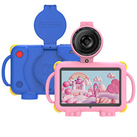 Tablet Educativa para Niños de 7 Pulgadas con Android 15, 3GB de RAM, 32GB de Almacenamiento, Procesador Rockchip de Cuatro Núcleos, WiFi, Nueva con Funda de Silicona