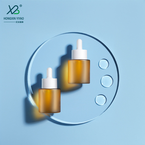 ขวดน้ำค้างแข็งสีน้ำตาล30มล. พร้อมไหล่แบน + ฝาหยดพลาสติก - Product Image 2