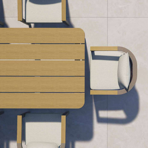 Juego de Mesa y Sillas de Comedor de Aluminio de Alta Calidad, Moderno y Minimalista, para Jardín, <span class=keywords><strong>Restaurante</strong></span> o <span class=keywords><strong>Terraza</strong></span> - Product Image 4