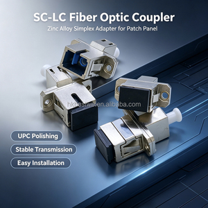 อะแดปเตอร์ไฟเบอร์ออปติกแบบ SC‑LC Simplex ตัวเรือนโลหะผสมสังกะสี ค่าการสูญเสียการแทรกที่ต่ำ UPC Fiber Flange Coupler สำหรับแผงแพทช์โทรคมนาคม - Product Image 6