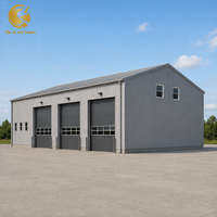 Entrepôt en structure légère en acier durable, assemblage rapide, atelier préfabriqué en métal, garage de stockage, bâtiment industriel