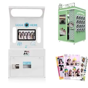 Distributeur automatique de photomaton d'arcade de haute qualité avec imprimante Machine de photomaton de selfie Support multi-appareils réglable