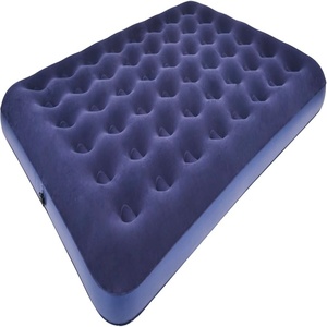 Inflatable Mattress <b>Single</b> Double Thick Outdoor Inflatable <b>Bed</b> <b>Camping</b> air Mattress Flocking <b>Bed</b> Lazy Mat with a Hand Pump - Product Image 1