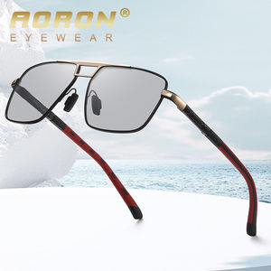 A748 aoron แว่นกันแดดขับรถสำหรับผู้ชายกรอบโลหะพรีเมี่ยม, แว่นตาโพลาไรซ์โฟโตโครมิกมองเห็นกลางคืน - Product Image 1
