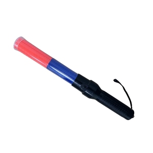 Bâton de signalisation routière LED haute performance SE-900 26cm/41cm/54cm, rechargeable, lumière blanche, modes clignotants/éclairage continu multiples - Product Image 1
