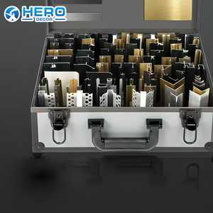 Profilo per Piastrelle in Lega di Alluminio - Durevole e Impermeabile, Anodizzato Spazzolato Verniciato a Polvere, Forme L/U/Quadrate/Rotonde - Product Image 1