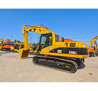 Excavatrice sur chenilles d'occasion Cat320CL avec cabine, fonctionnement confortable, 20 tonnes, excellent état, excavatrices d'occasion Cat320CL