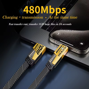 Đa-Chức Năng USB Type-C4 in1 Nhanh Chóng Sạc Cáp Cho Điện Thoại Di Động 1M & 2M Độ dài Nylon Áo Khoác - Product Image 6