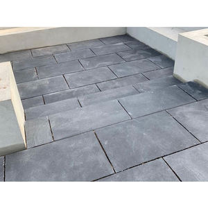 Dalles épaisses en pierre grise Blacklime de qualité supérieure, coupées à la main, motif aléatoire, résistantes à l'eau, durables, pour revêtement de sol traditionnel de villa - Product Image 3