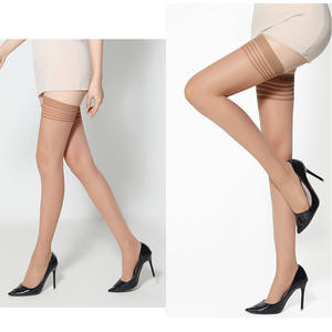 Women's Ultra Thin 15D Thigh High Silk Stockings Over the Knee Sexy Sheer Anti-Bacterial Socks for Summer Wear - Product Image 4