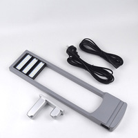 Lampe à clip portable gris et noir pour éclairage d'exposition, éclairage LED pour bannière publicitaire de salon professionnel, 120 LED pour exposition