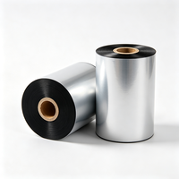 Ruban de transfert thermique en résine Haoxuan 70 mm x 300 m, ruban d'impression de largeur moyenne pour étiquettes de produits, étiquettes et emballages