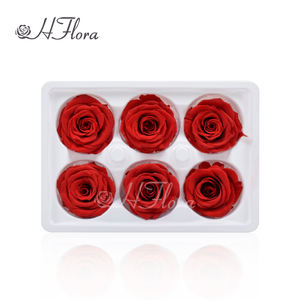 Matériaux de bricolage pour fleurs décoratives en gros, têtes de roses préservées de 5-6 cm, bouquets décoratifs de mariage, fleurs éternelles - Product Image 2