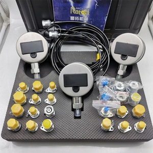 Excavator Loader Truck Heavy Equipment Digital Hydraulic <b>Measurement</b> Kit 3 <b>Gauges</b> Diagnostic <b>Tool</b> Set for Construction Machinery - Product Image 2