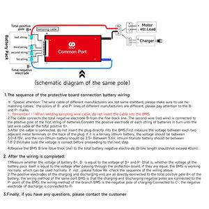 Daly 18650 10ah 15ah 20ah 35ah 60ah batería BMS 50a 10s BMS 36V BMS para iones de litio - Product Image 5
