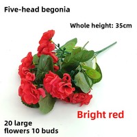Panier de fleurs de cérémonie d'ouverture, bouquets sur pied pour mariage, haute simulation, accessoires de décoration intérieure pour photographie d'ambiance, en stock