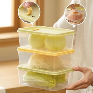 Airtight Fridge <b>Storage</b> Organizer Food Grade Plastic Container <b>Microwave</b> Freezer Safe for Fruit Lunch Bento Box - Product Image 2