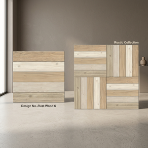 Carreaux de sol extérieurs en porcelaine émaillée numérique effet bois 400x400mm, style Cotto, pour parking, usage intensif - Product Image 2