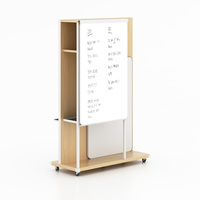 Armoire de rangement de bureau avec double compartiment de tri, armoire haute modulaire avec étagère ouverte à LED pour bureau moderne