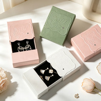 Caja de Empaque para Joyería Personalizada con Logotipo, Color, Tamaño y Patrón en Relieve para Pequeñas Empresas, Venta al Por Mayor