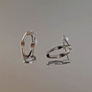 Stainless Steel Geometric Rhombus <b>Stud</b> <b>Earrings</b> <b>For</b> <b>Men</b> And Women Minimalist Fashion Jewelry Yiwu Origin - Product Image 5