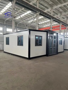 Nhà <span class=keywords><strong>container</strong></span> hiện đại có thể mở rộng với tấm bánh sandwich chống cháy cho nhà ở giá cả phải chăng, cabin văn phòng hoặc nơi trú ẩn khẩn cấp - Product Image 2