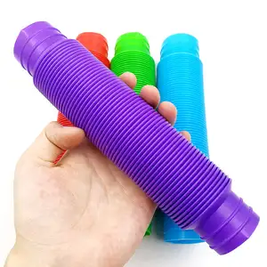 Tiktok Jouet en plastique coloré à bas prix DIY Bend stretch Connect pipes pop tubes