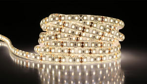 ไฟ LED แบบเทป 120D 2835 SMD 8 มม. 12V แบบยืดหยุ่น สำหรับใช้ในบ้าน แถบไฟทีวี สวิตช์สัมผัส IP20 3500K แสงสีขาวอบอุ่น - Product Image 2