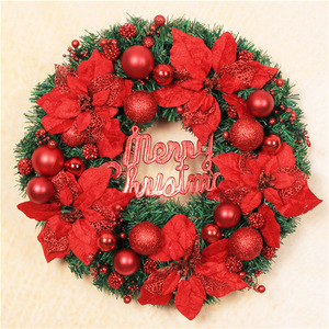 Guirnaldas y Coronas Navideñas de 30cm, 40cm, 50cm y 60cm, Decoración Navideña para Colgar en la Puerta, Corona Navideña Decorativa - Product Image 1