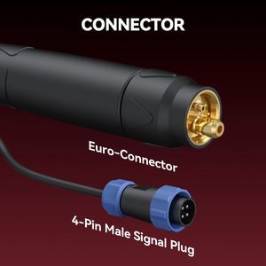 مسدس لحام ARCCAPTAIN LBT 150 للحام الألومنيوم 150 أمبير بموصل أوروبي 10 أقدام صيني لـ MIG200/MIG250/MIG200FIT - Product Image 3