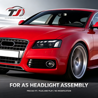 Pour Audi A5 B8 pré-lifting 2008-2011, style RS5, phares LED 12V 10000 lumens, DRL, clignotants séquentiels, lentille de projecteur