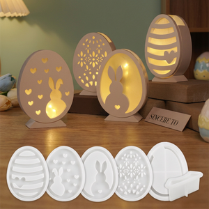 Silicone Cake <b>Molds</b> Set 1 Piece Oval Shape <b>Hand</b> Wash Only 3D Fondant Decoration Tools Eco-Friendly JHM Model - Product Image 3