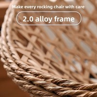 Fauteuil inclinable à bascule moderne en rotin, canapé paresseux pour la maison, salon, balcon extérieur, intérieur, détente