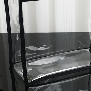 Sac fourre-tout transparent en PVC New Branches, 30x30x15cm, poignée noire, usage quotidien, sac de rangement imperméable - Product Image 5