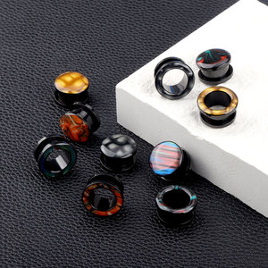 Lingchee, Color degradado, medidores de oreja de acero inoxidable, tapones para túneles, expansor de oreja, Piercing para el cuerpo, joyería para mujeres y hombres - Product Image 4