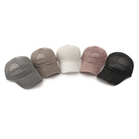 Topi Snapback Olahraga Luar Ruangan Grosir Wanita Topi Bisbol Jaring Bernapas yang Dapat Disesuaikan Topi Golf Pria Topi Trucker