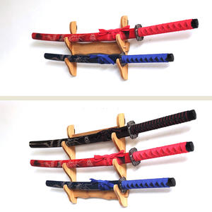 Vente en gros présentoir <span class=keywords><strong>mural</strong></span> à plusieurs étages pour épées support pour épée <span class=keywords><strong>Katana</strong></span> en bois base pour épée - Product Image 4