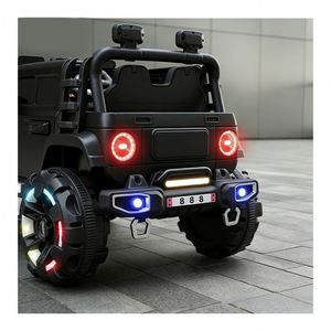 TOYSRUNNER MS-801 Coche Montable para Niños con Doble Banda LED de 390 LED, Batería de 12V7Ah, Aprendizaje Temprano, Audio y Control Independiente Doble - Product Image 6