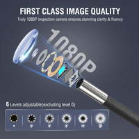 Boroscopio Articulado Profesional 1080P con Luz LED Ajustable y Grabación de Video para Inspección de Carbono en Válvulas de Admisión