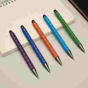 Bolígrafo Deportivo de Aluminio con Pantalla Táctil de 0.7 mm y Logotipo, Kit de Herramientas Metálicas para Escritura - Product Image 1