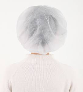 قبعة طاه غير منسوجة للاستعمال مرة واحدة مضادة للإسقاط والغبار ورشة عمل غطاء عمل واقي للمختبرات قماش تقديم الطعام - Product Image 3