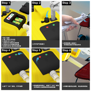 Bomba Eléctrica USB de 4 Pilas AA, Dispensador de Tipo Vertical para Bidones de Plástico, Bomba de Transferencia de Combustible Mini, 3.8 GPM, 5V/12V, CE - Product Image 5