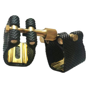 알토 테너 소프라노 색소폰 금속 마우스 피스에 대한 PU 가죽 합자 패스너 - Product Image 3