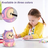 Taille-crayon manuel mécanique en plastique pour enfants, avec sélecteur de pointe, petit format portable, silencieux, Chine Zhejiang, pour la maison et l'école