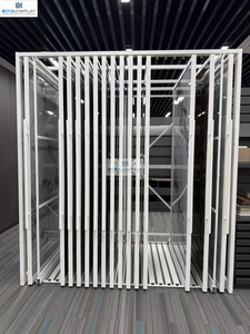 Nhà máy sản xuất hiện đại kéo-đẩy điều chỉnh tùy chỉnh khung đá cẩm thạch Granite Mosaic slab trượt gốm sứ hiển thị gạch đứng - Product Image 6