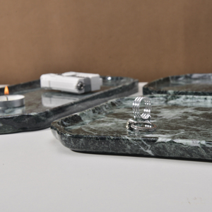 Hot Bán Đá Lưu Trữ Khay Phục Vụ Tấm Đồ Trang Sức Nước Hoa Hiển Thị Trang Chủ Khách Sạn Trang Trí Đá Cẩm Thạch Đồ Lặt Vặt Catchall Khay - Product Image 2