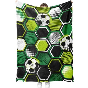 Couverture en flanelle à motifs variés, couverture de jeu, couverture de sieste, super douce, lavable en machine pour chambre à coucher et salon - Product Image 1